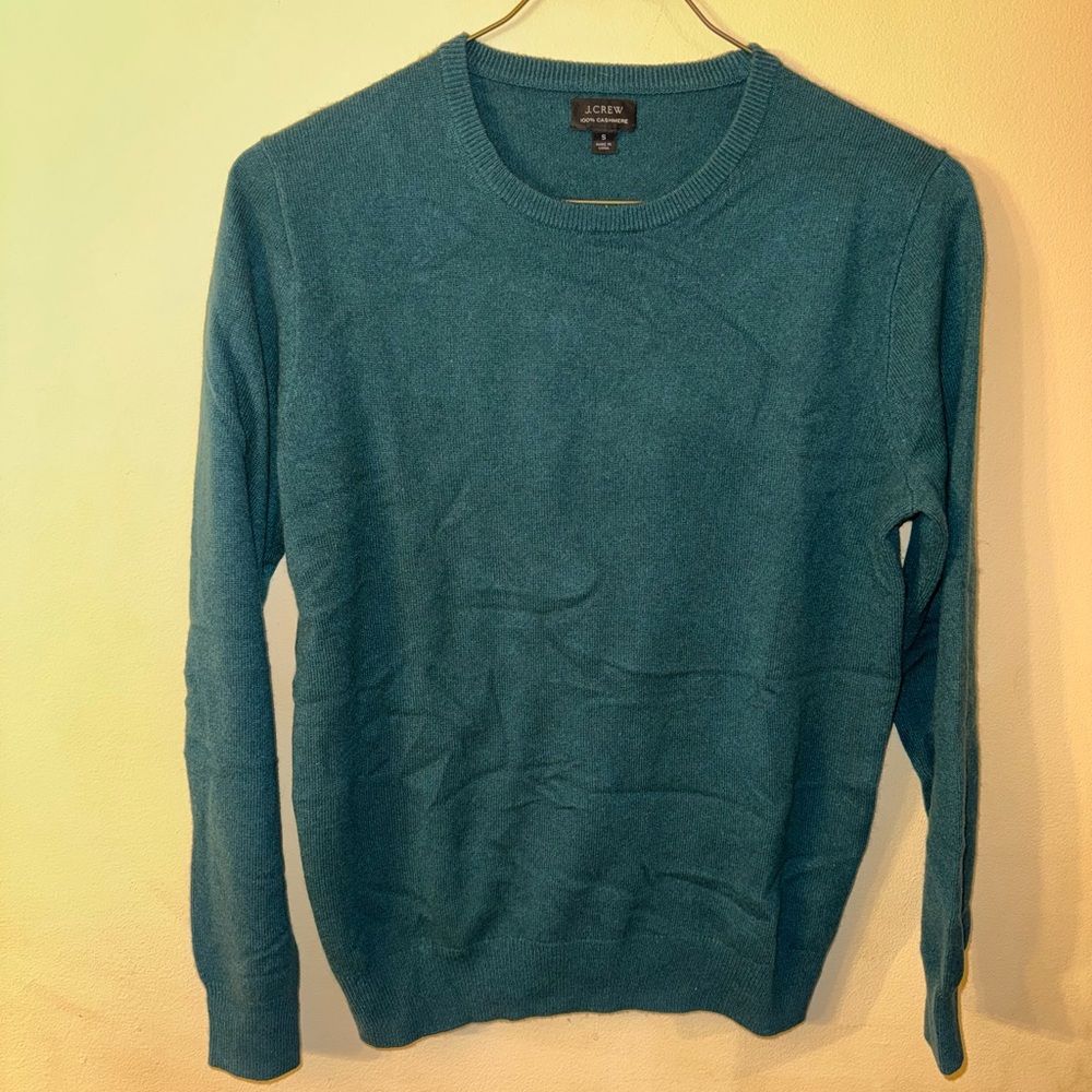 J Crew Men’s Cashmere Crewneck Sweater, Small